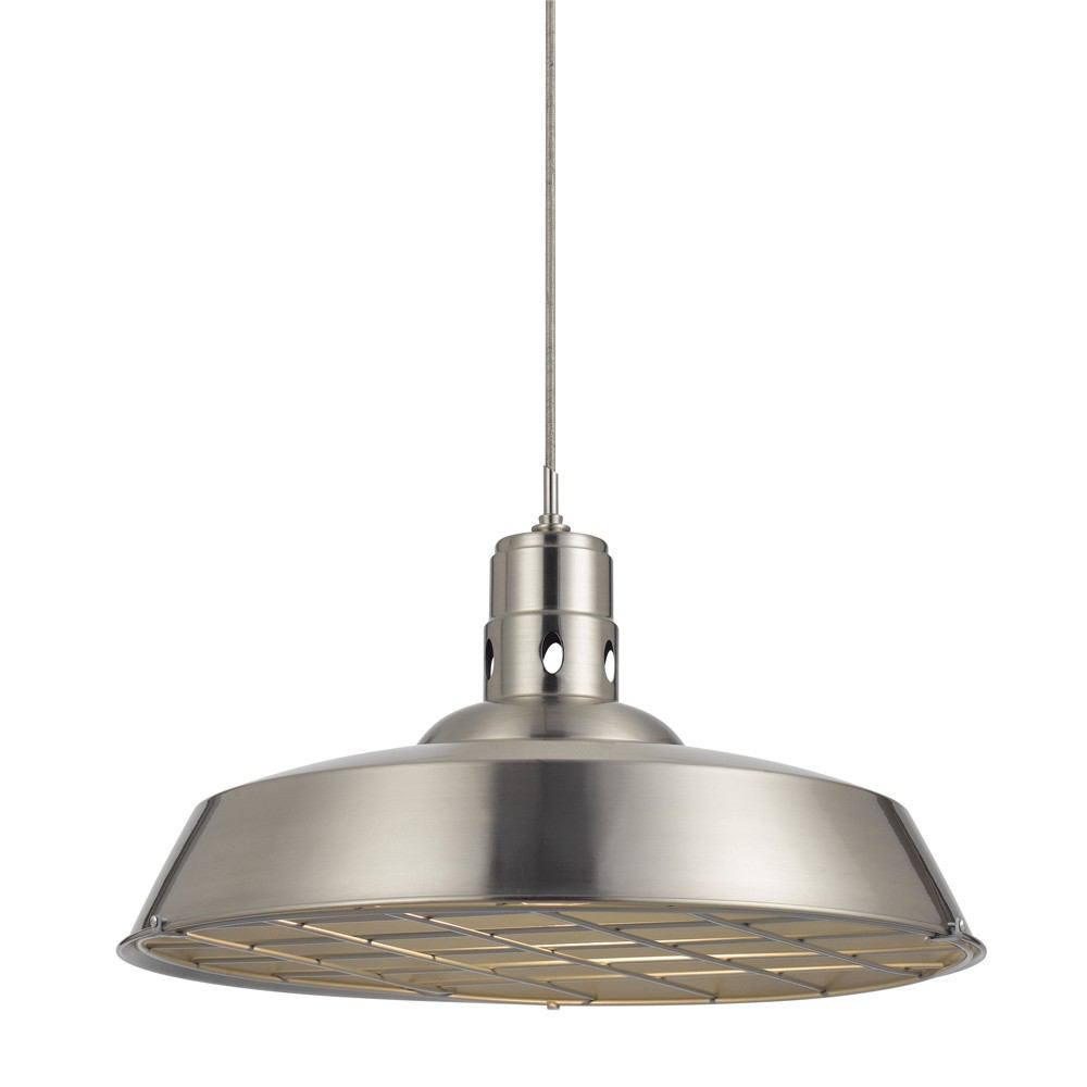 Cal Lighting UP-1112-6-BS 150W Danberry Metal Pendant | Modishstore | Pendant Lamps
