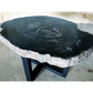 Petrified Wood Jumbo Slab Coffee Table with metal legs- 34.5in x 25in | Petrified Wood Slabs | Modishstore