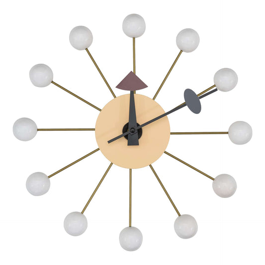 LeisureMod Concordia Modern Design Round Balls Silent Non-Ticking Wall Clock | Clocks | Modishstore