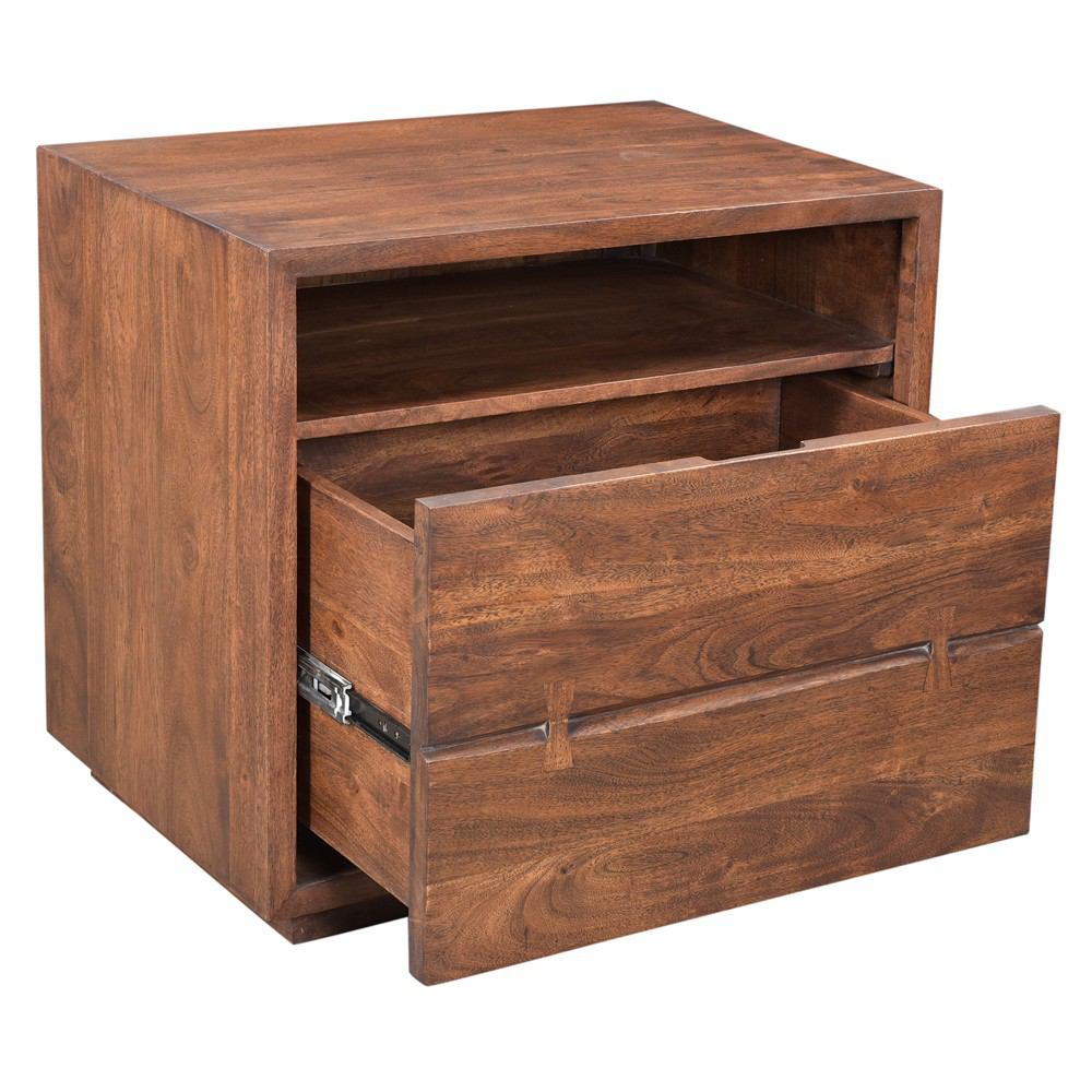 Madagascar 2 Drawer Nightstand By Moe's Home Collection | Nightstands | Modishstore - 4