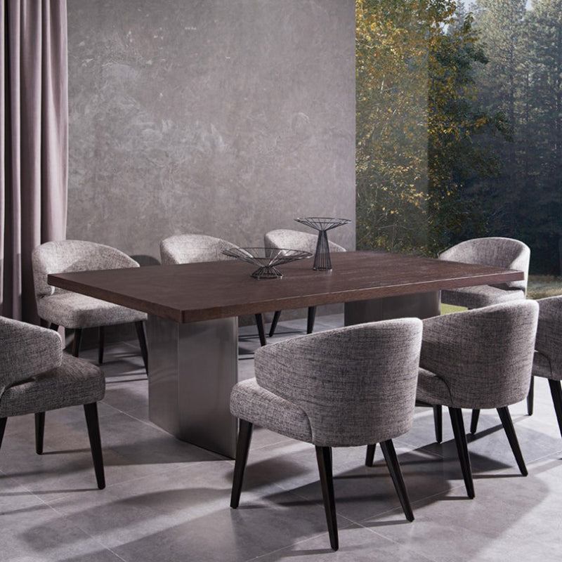 Vig Furniture Modrest Carlton Modern Grey Fabric Dining Chair | Modishstore | Dining Chairs