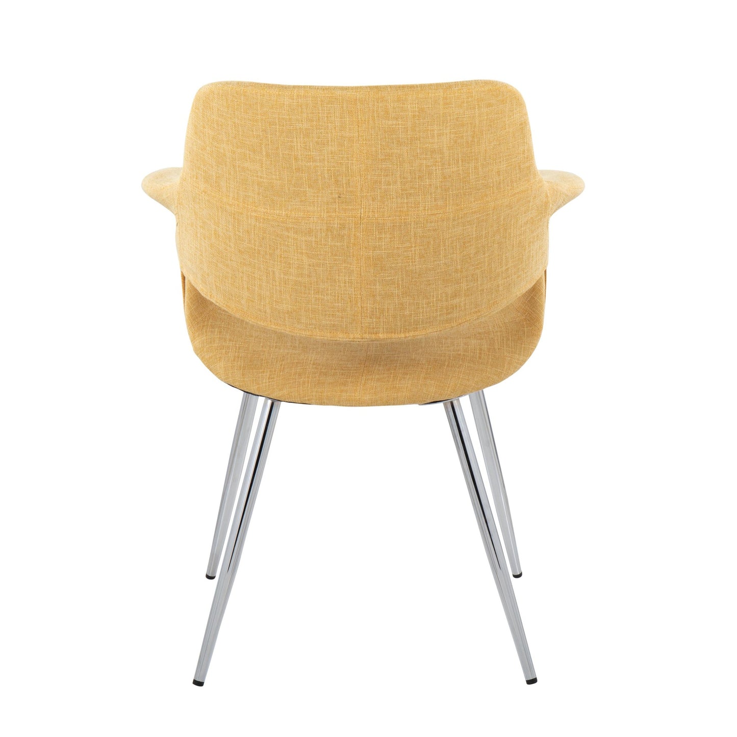 Vintage Flair Glam/Art Deco Chair in Black Metal and Cream Fabric By LumiSource - Set of 2 | Dining Chairs | Modishstore - 48