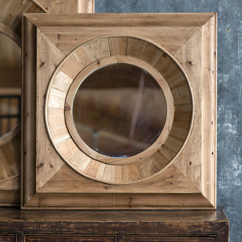 Vagabond Vintage Pine Frame Mirror | Modishstore | Mirrors