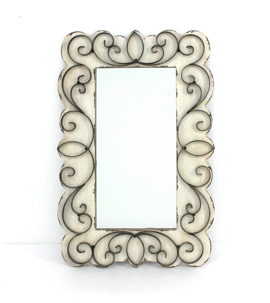 Screen Gems Wood & Metal Wall Mirror - Set of 2 - WD-039 | Mirrors | Modishstore