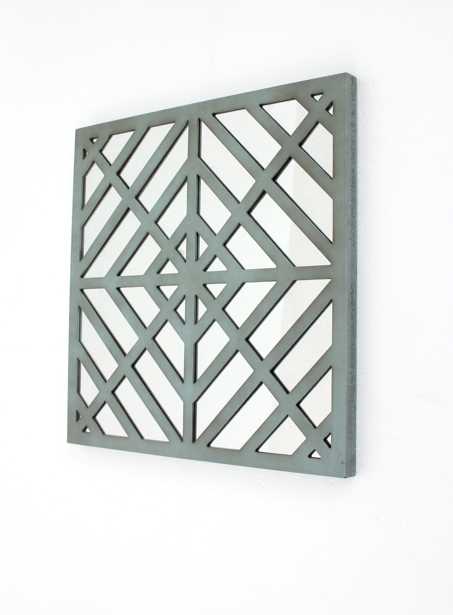 Screen Gems Square Blue Mirror Wall Decor - Set of 2 - WD-102 | Wall Decor | Modishstore