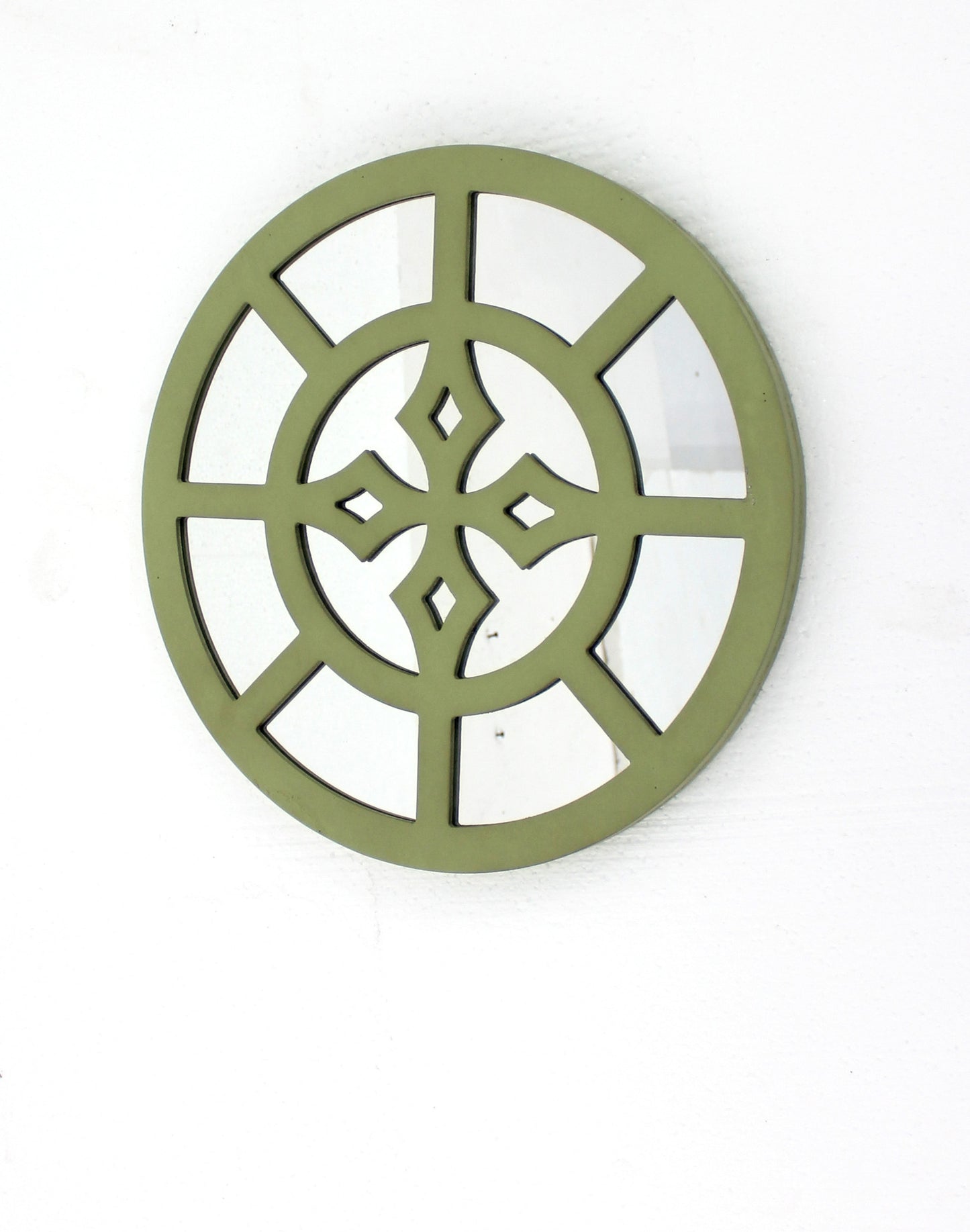 Screen Gems Round Green Mirror Wall Decor - Set of 2 - WD-108 | Wall Decor | Modishstore