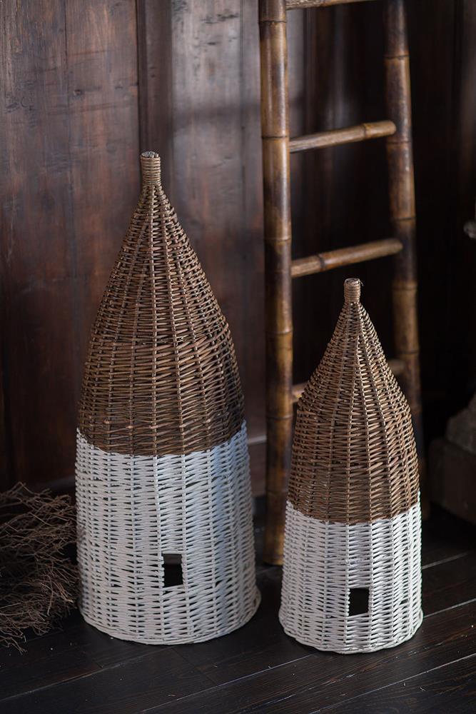 Vagabond Vintage Cone Shaped Beehives - Set of Two | Modishstore | Animals & Pets