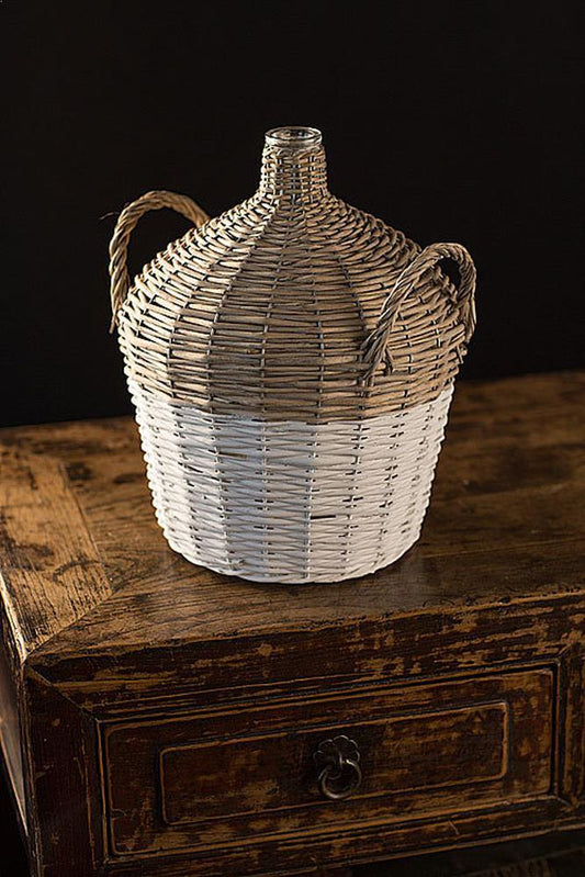 Vagabond Vintage Wicker Demijohn Bottle | Modishstore | Bins, Baskets & Buckets