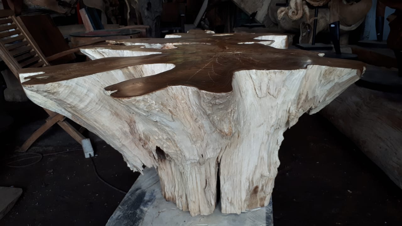 Teak Root Table Base- 62in x 37in x19.6 in | Coffee Tables Base | Modishstore-3