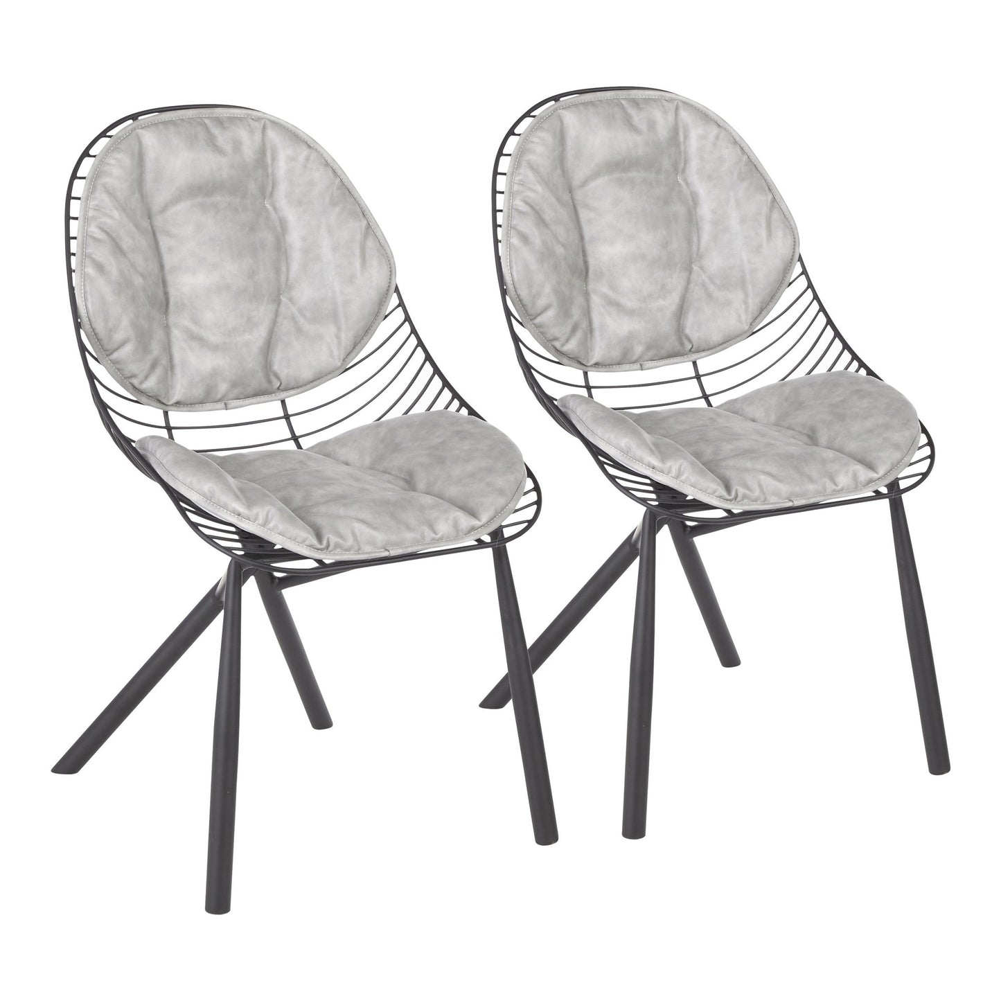 LumiSource Wired Chair - Set of 2 | Modishstore | Dining Chairs - 15