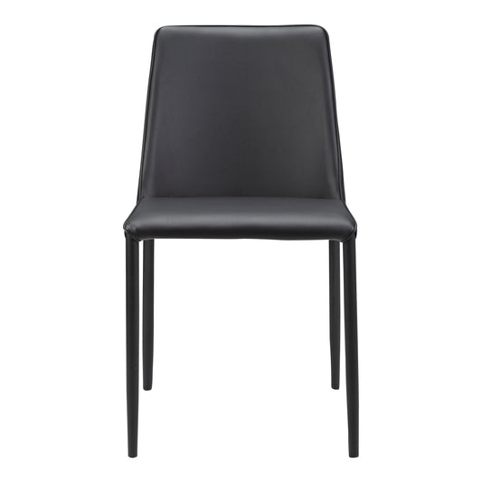 NORA PU DINING CHAIR BLACK-M2 (Set Of 2) | Modishstore | Dining Chairs