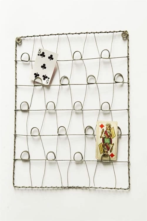 Vagabond Vintage Zinc Wire Card Holder - Set of 2 | Modishstore | Home Accents