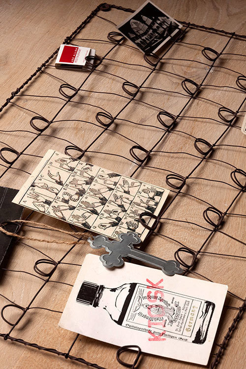 Vagabond Vintage Wire Wall Mounted Card Holder | Modishstore | Wall Decor-2