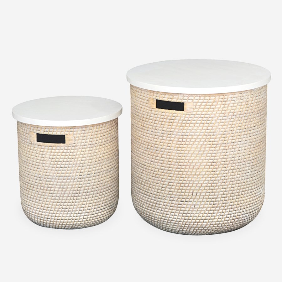 Sedona Storage Rattan Baskets-set/2 by Jeffan | Bins, Baskets & Buckets | Modishstore