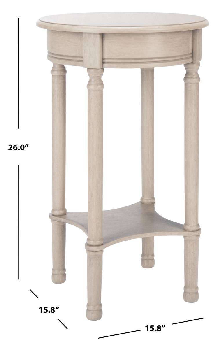 Safavieh Tinsley Round Accent Table - Greige | Accent Tables | Modishstore - 4