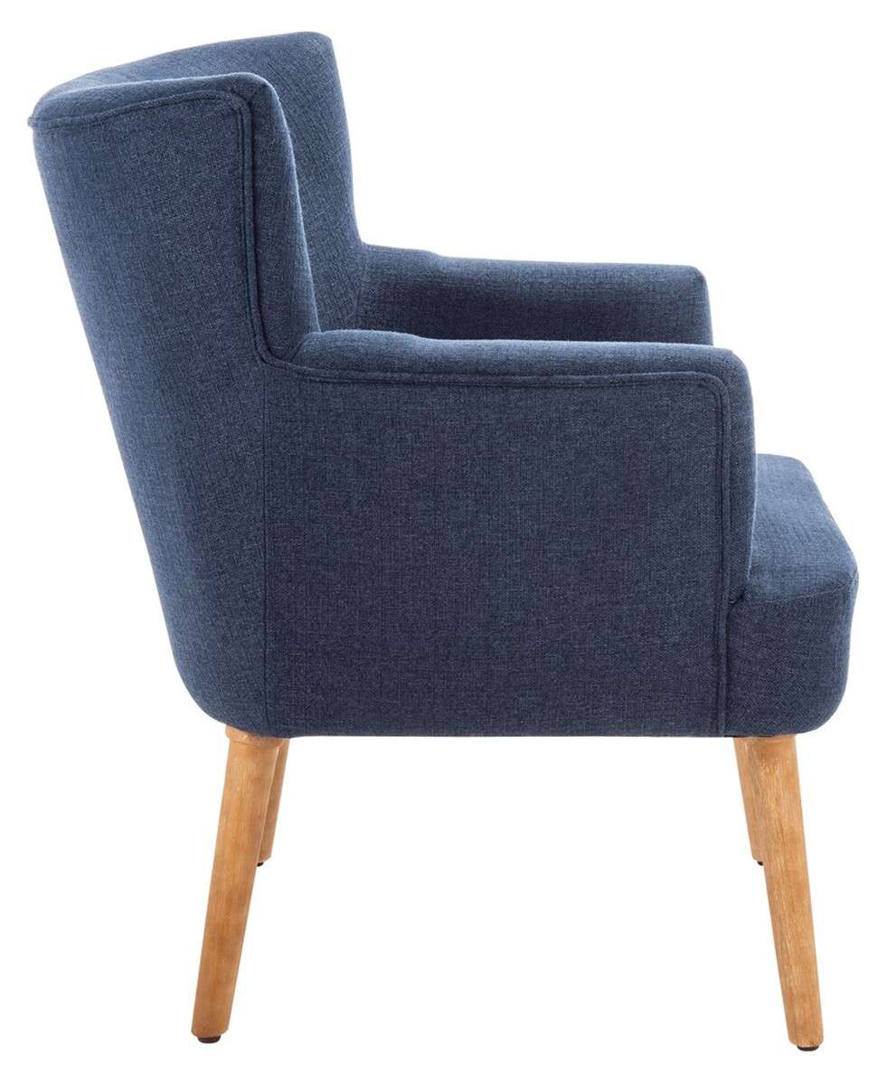 Safavieh Delfino Accent Chair - Navy | Accent Chairs | Modishstore - 4
