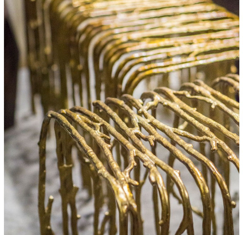 Gold Leaf Design Group Twig Benches | Benches | Modishstore - 6