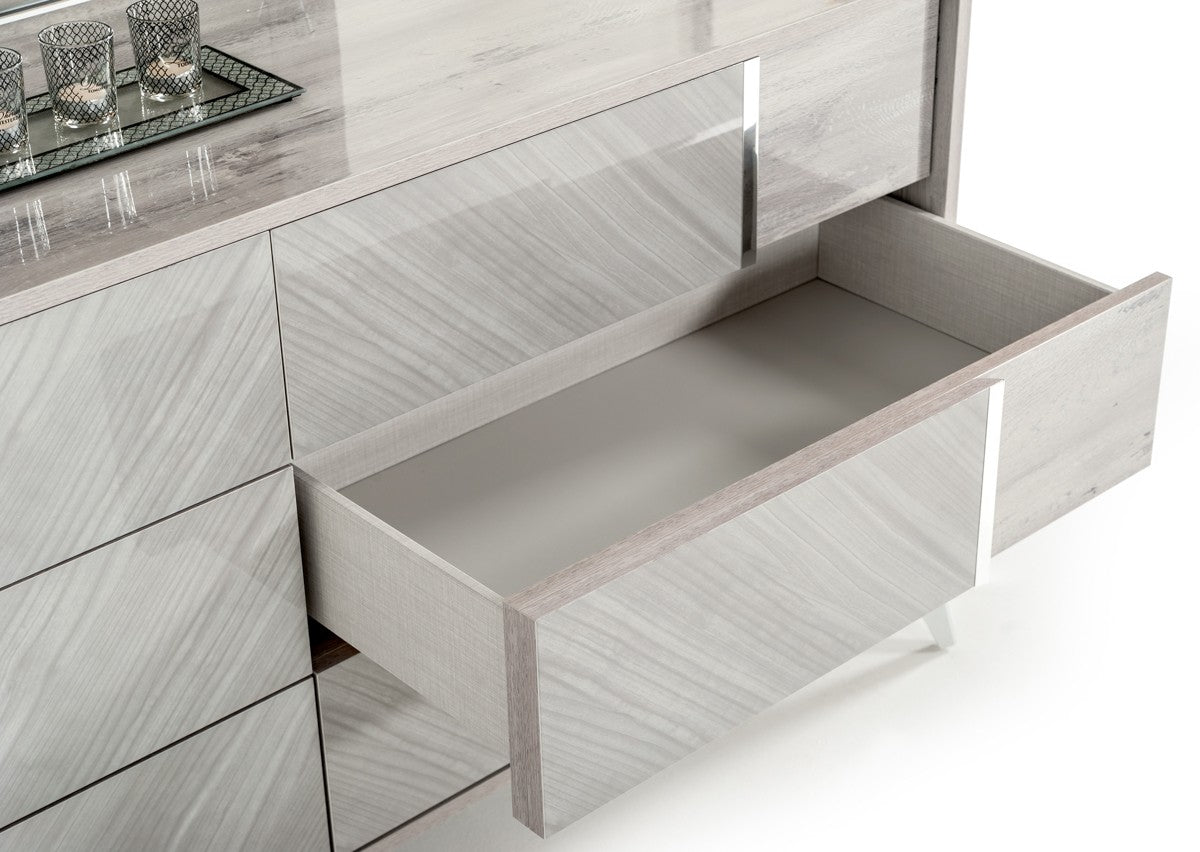 Vigfurniture Nova Domus Alexa Italian Modern Grey Dresser | Modishstore | Dressers-3