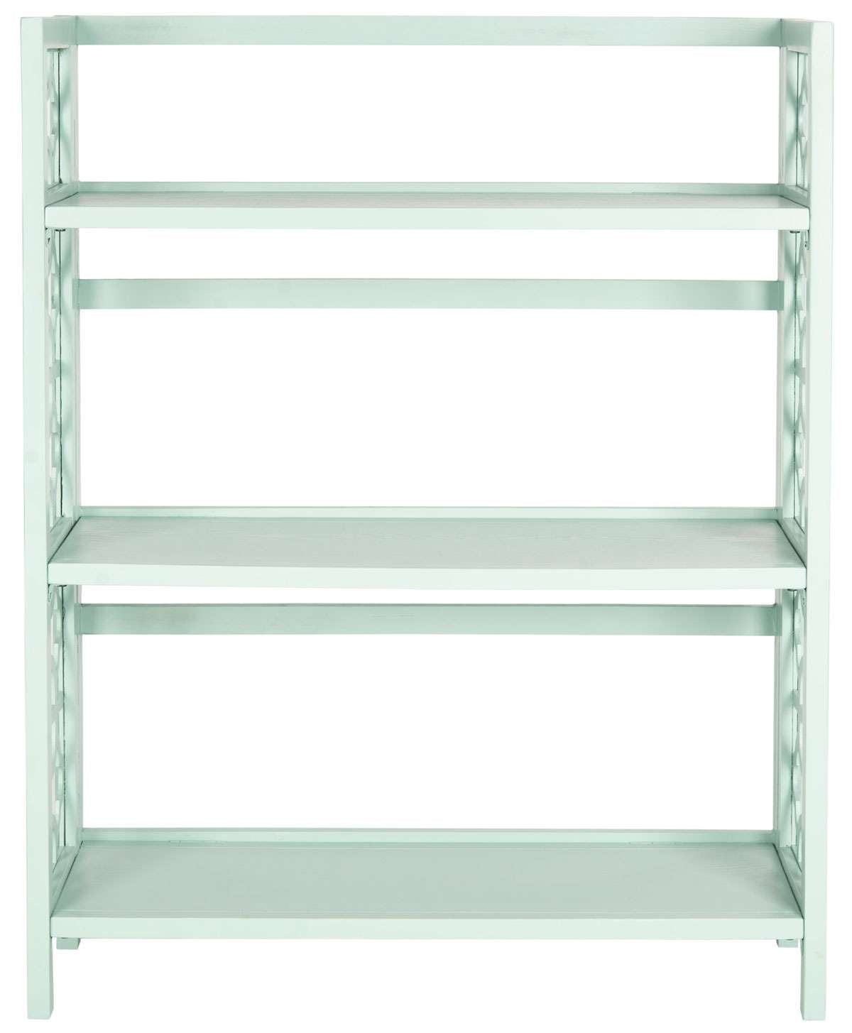 Safavieh Natalie 3 Tier Low Bookcase - Celadon | Etagere | Modishstore - 2