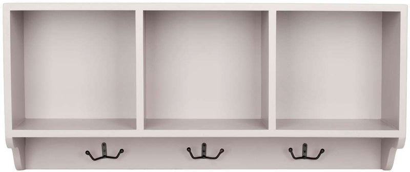 Safavieh Alice Wall Shelf With Storage Compartments - Gray | Shelves & Shelving Units | Modishstore
