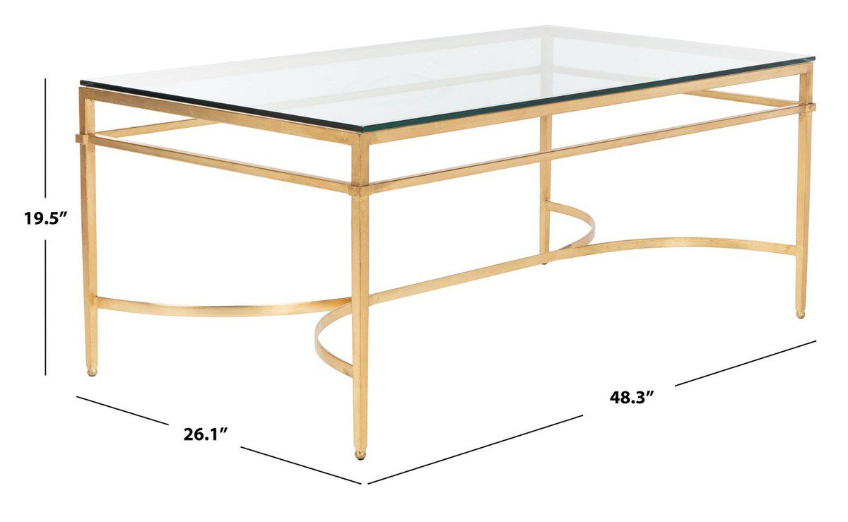 Safavieh Abelard Cocktail Table - Gold | Coffee Tables | Modishstore - 4
