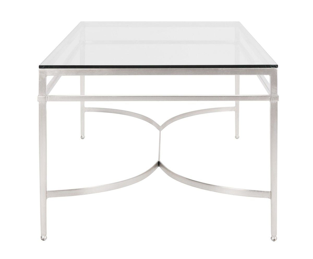Safavieh Abelard Cocktail Table - Silver | Coffee Tables | Modishstore - 4
