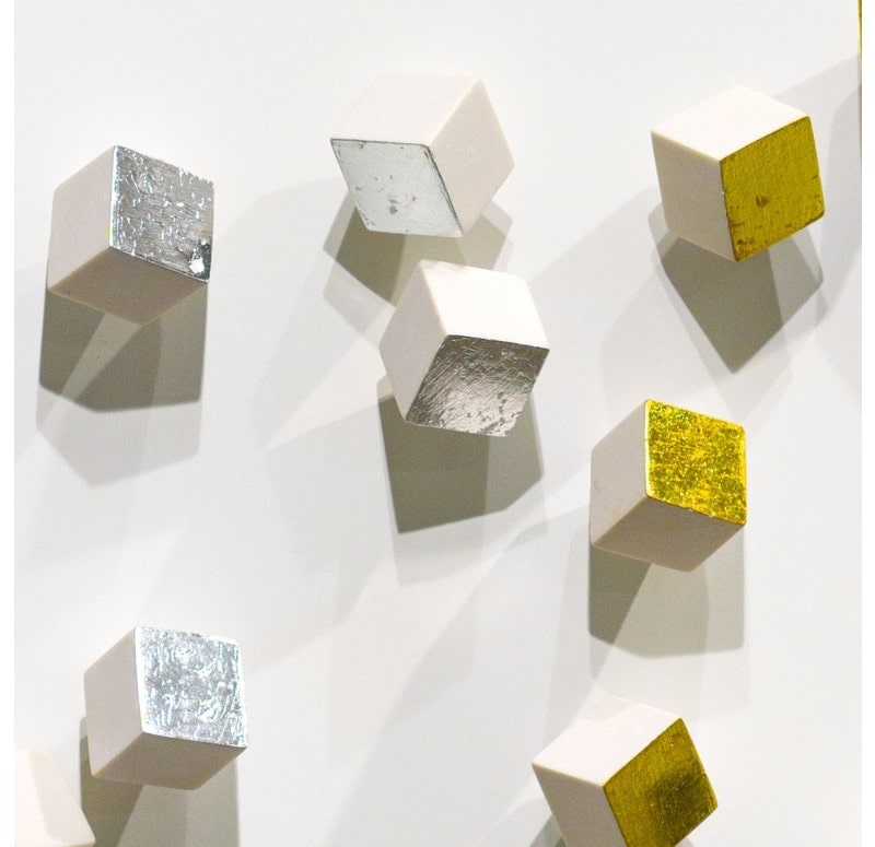 Wall Play Substrate, 'Gold & Silver Pivot' by Gold Leaf Design Group | Wall Decor | Modishstore - 3