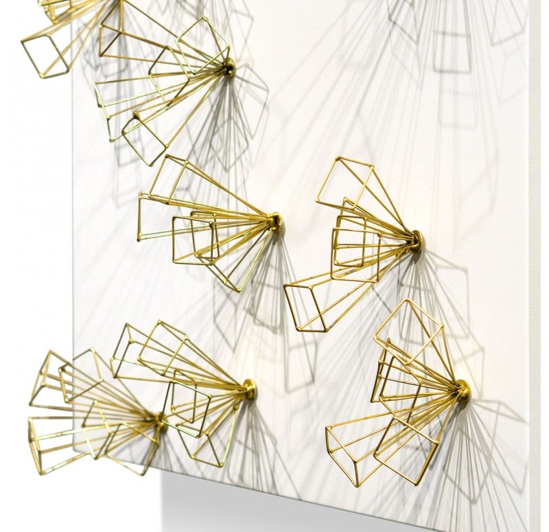 Wall Play Substrate, 'Brass Rays' by Gold Leaf Design Group | Wall Decor | Modishstore-3