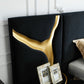 Modrest Aspen - Eastern King Glam Black Velvet & Gold Bed | Beds | Modishstore - 2