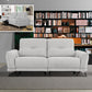 Divani Casa Austria - Modern Grey 3-Seater Fabric Sofa w/ Electric Recliners-2