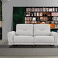 Divani Casa Austria - Modern Grey 3-Seater Fabric Sofa w/ Electric Recliners | Modishstore | Sofas