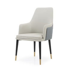 Vig Furniture Modrest Duval Modern White & Grey Dining Chair