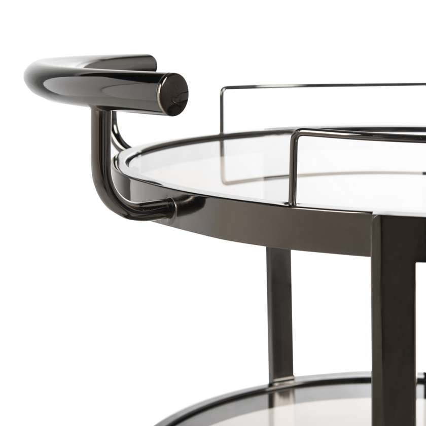 Safavieh Rio 3 Tier Round Bar Cart And Wine Rack | Bar Carts | Modishstore - 8