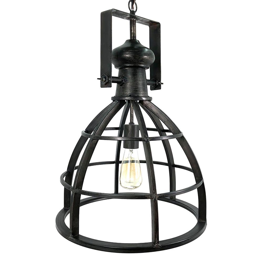 Tianna Bell Pendant Industrial Farmhouse Single Light Pendant By Ele Light & Decor | Pendant Lamps |  Modishstore  - 2