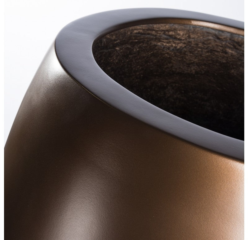 Fiberglass: Sherry Planter, Bronze by Gold Leaf Design Group | Outdoor Planters, Troughs & Cachepots | Modishstore - 7