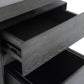 Modrest Carson Modern Grey Elm & Stainless Steel Desk-4