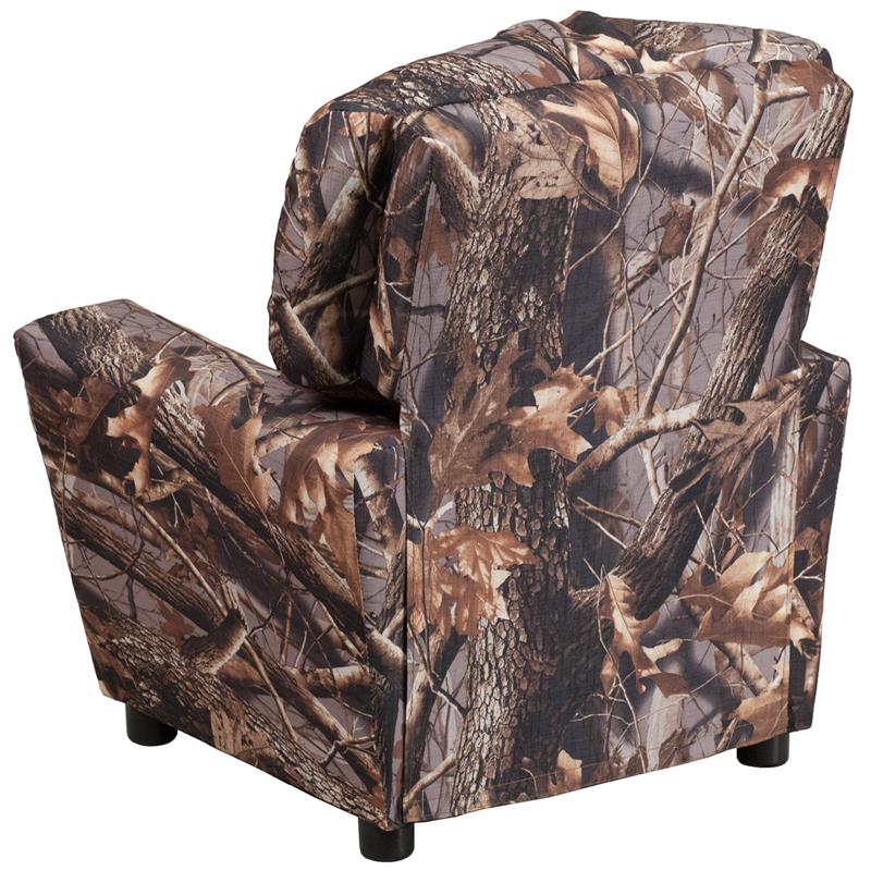 Contemporary Camouflaged Fabric Kids Recliner With Cup Holder By Flash Furniture | Chairs & Recliners | Modishstore - 3