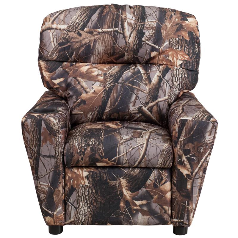 Contemporary Camouflaged Fabric Kids Recliner With Cup Holder By Flash Furniture | Chairs & Recliners | Modishstore - 4