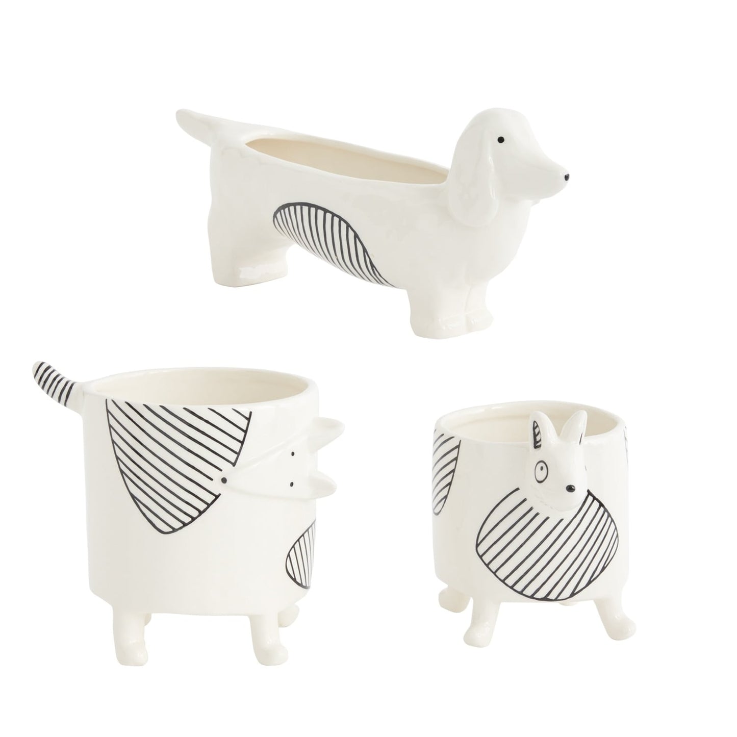 Pot Chappy Collection Set Of 4 By Accent Decor | Outdoor Planters, Troughs & Cachepots | Modishstore - 6