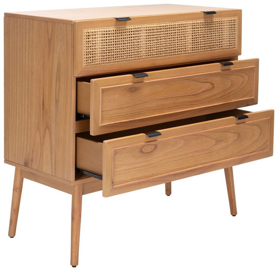 Safavieh Baisley 3 Drawer Rattan Chest | Drawers | Modishstore - 4