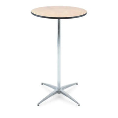 Cocktail table - 24'' round w/30'' and 42'' poles By Atlas