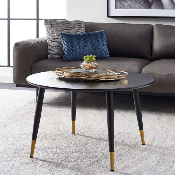 Safavieh Beck Round Coffee Table - Black | Coffee Tables | Modishstore - 4