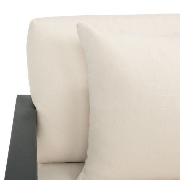 Safavieh Montford 2-Seat Bench - Black | Outdoor Sofas, Loveseats & Sectionals | Modishstore - 4