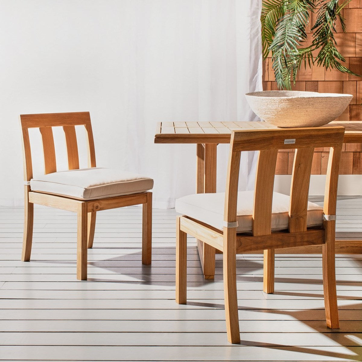 Safavieh Montford Teak Dining Chair | Outdoor Chairs | Modishstore - 2