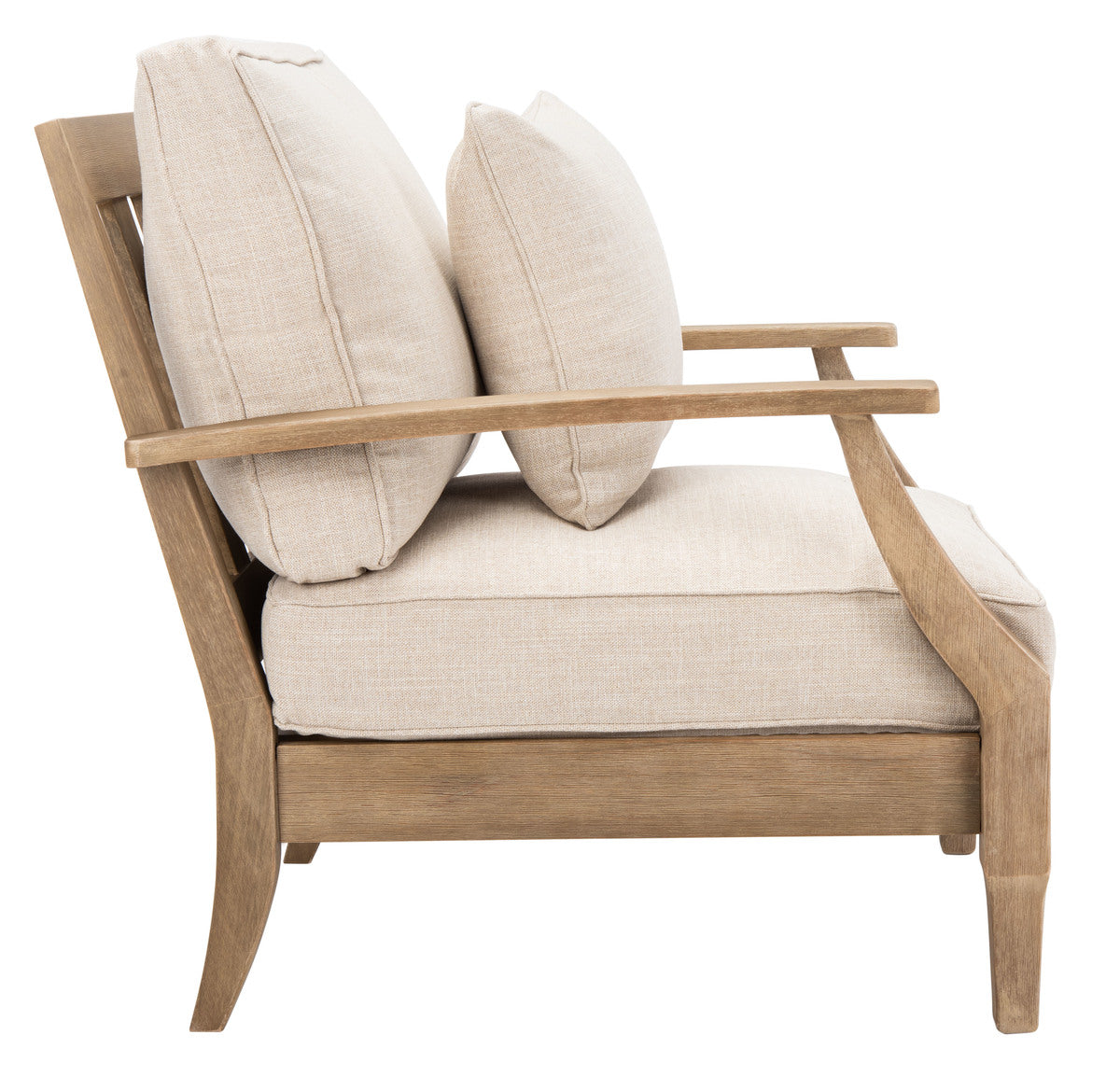 Safavieh Martinique Wood Patio Armchair | Outdoor Chairs | Modishstore - 2