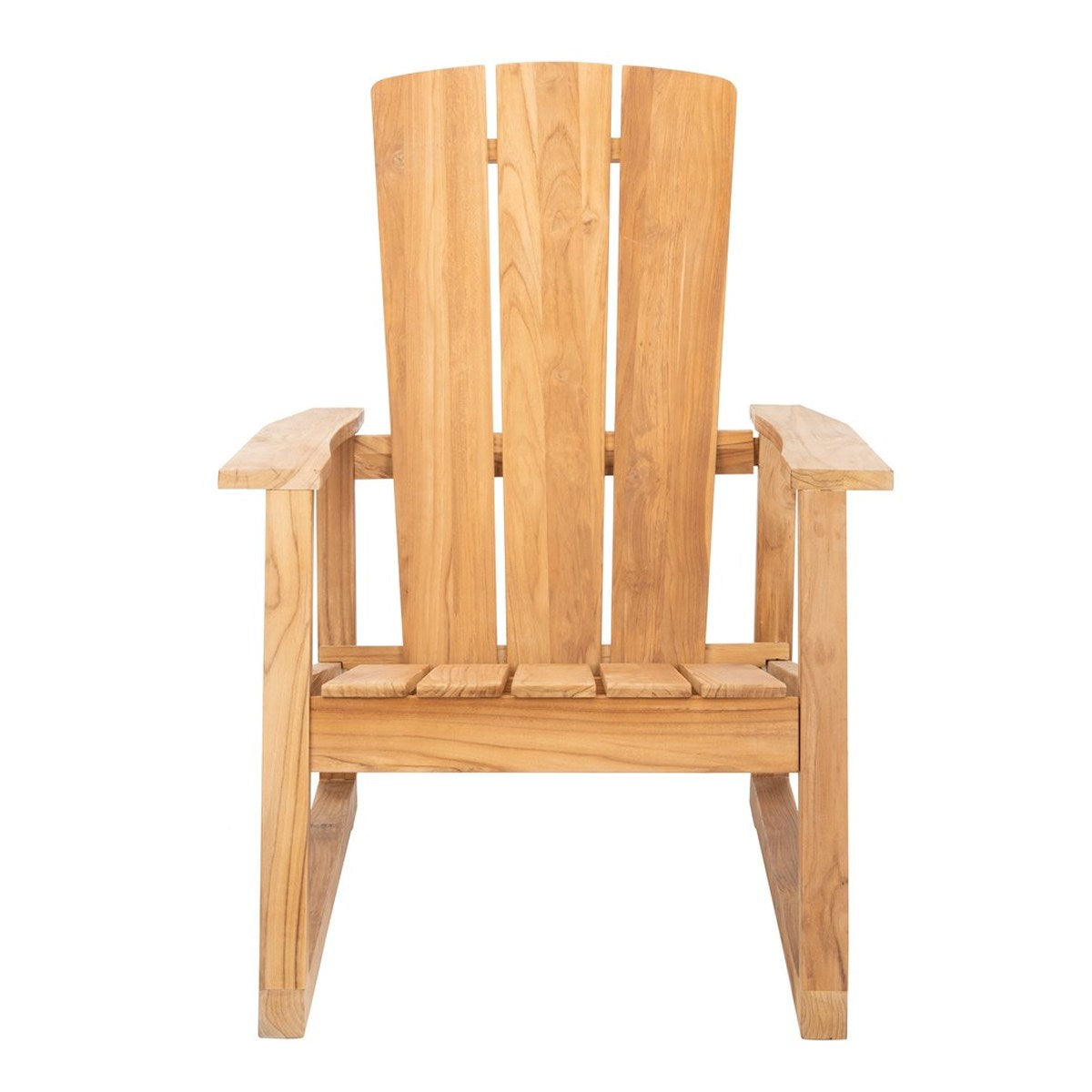 Safavieh San Juan Teak Adirondack Chair | Outdoor Chaise Lounges | Modishstore - 5