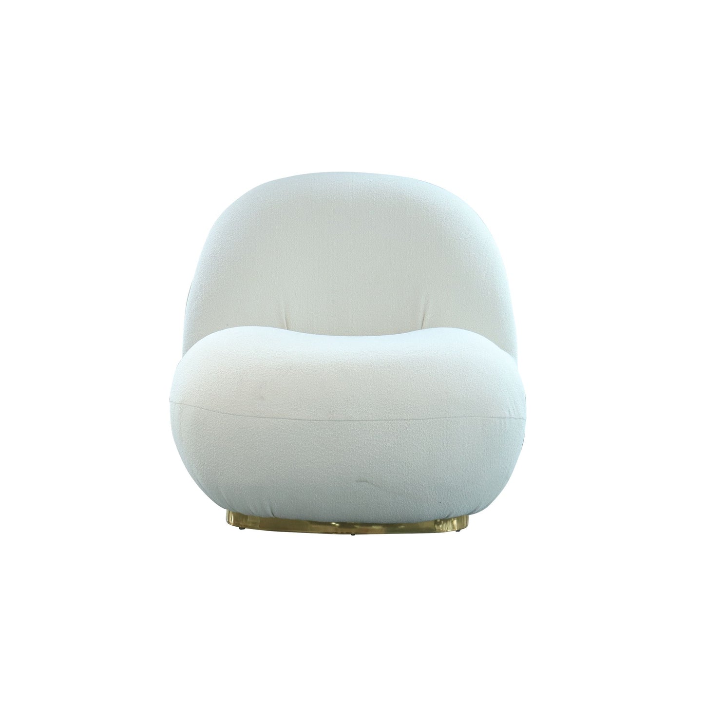 Modrest Crestone - Modern White Sherpa Accent Chair | Lounge Chairs | Modishstore - 2