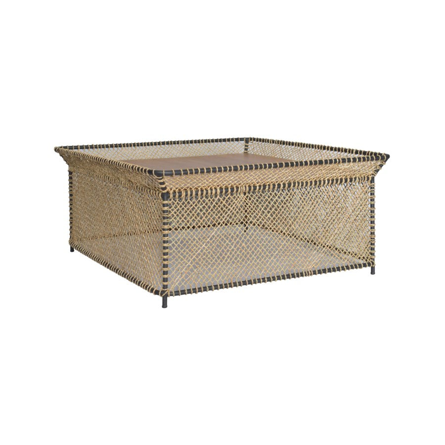 Mirabelle 36" Square Mango Wood Coffee Table by Jeffan | Coffee Tables | Modishstore