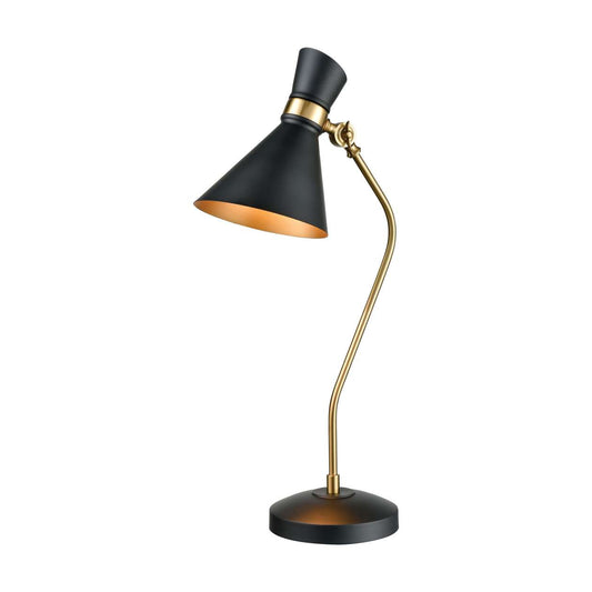 Virtuoso Table Lamp in Matte Black and Aged Brass ELK Home | Table Lamps | Modishstore