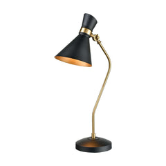 Virtuoso Table Lamp in Matte Black and Aged Brass ELK Home
